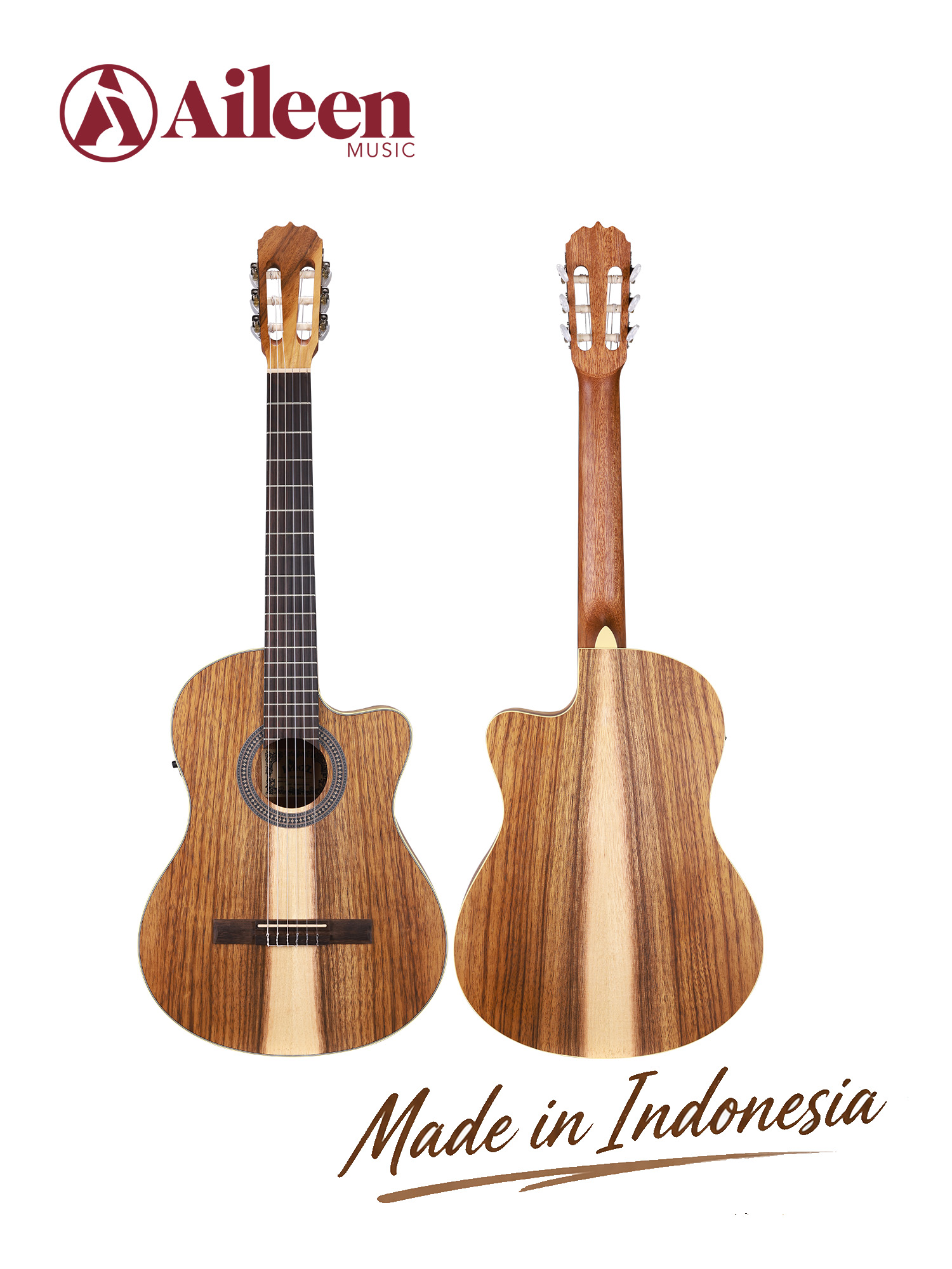 WCG604CE Winzz Exotic Material 39'' Guitarra clásica fabricada en Indonesia