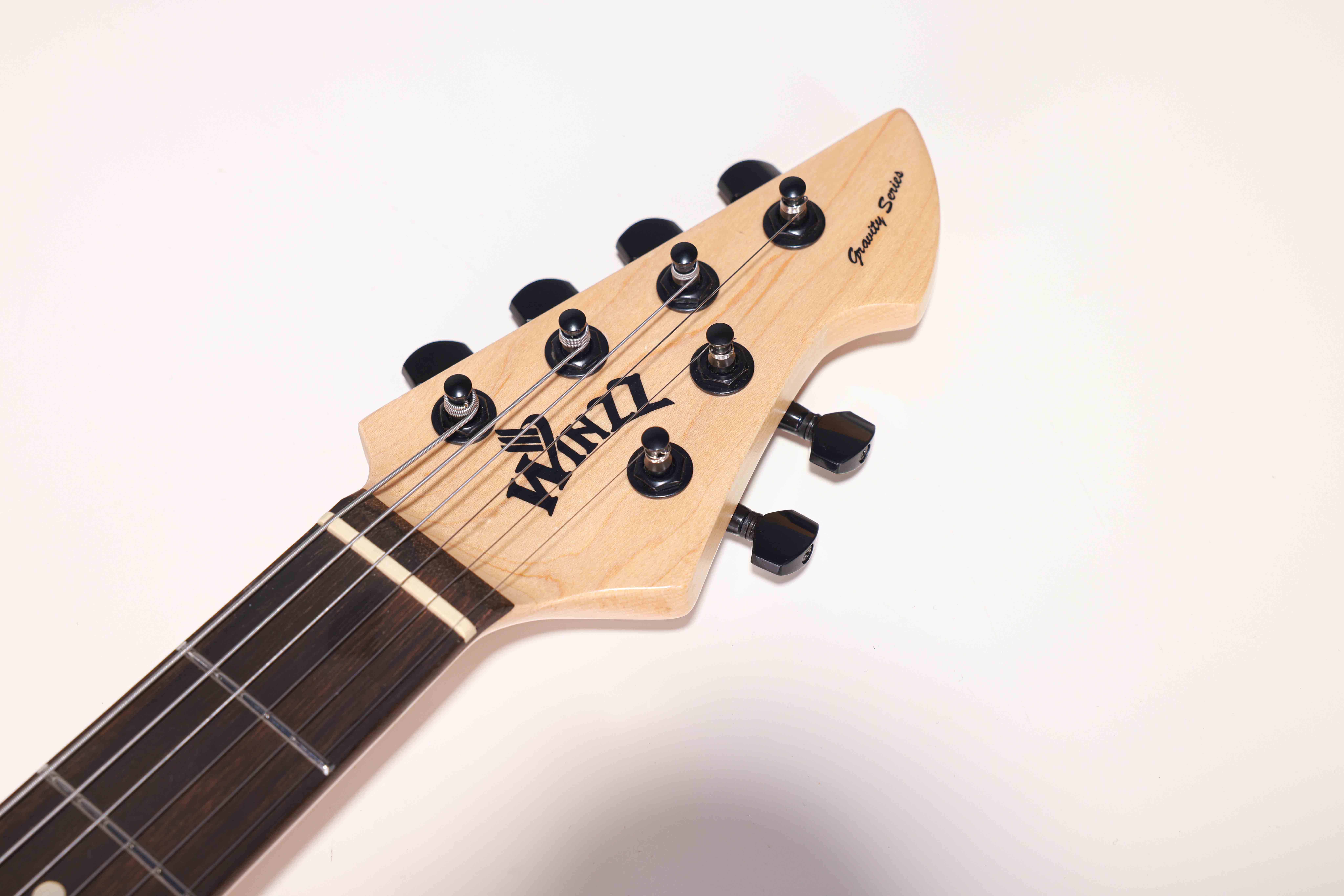 WGS EX80-AA Winzz Exotic Collection Agatis Body Amara Venee Guitarra eléctrica superior fabricada en Indonesia