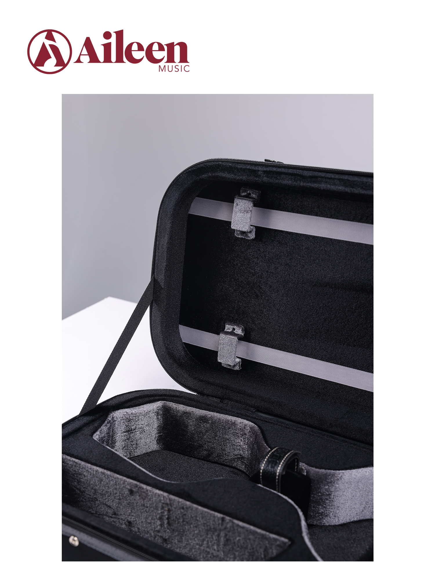 CSV005B Estuche de espuma con forma oblonga para instrumento musical de alta calidad Estuche ligero para violín 4/4 