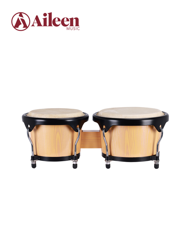 BOG102 Bongo de abedul de piel de vaca de percusión de grado general 7,5'+8,5'