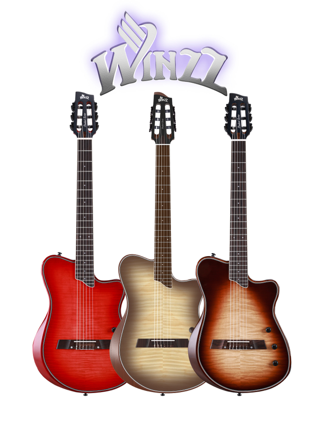 WCG370 Fabricante de instrumentos musicales de China Winzz Guitarra electroacústica de cuerdas de nailon de 39 '