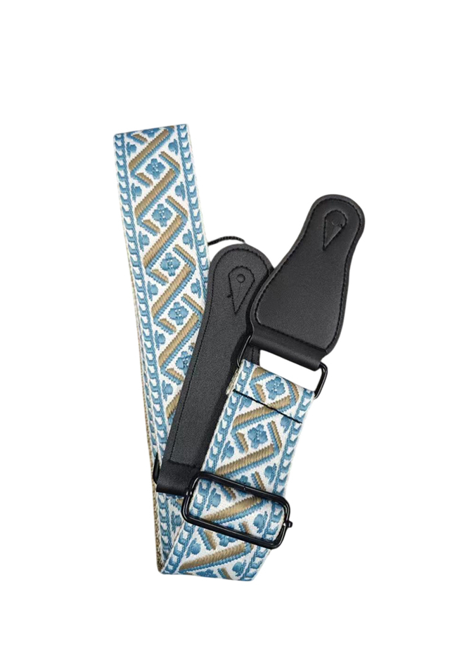 Correa de guitarra de nylon de estilo bordable al por mayor de fábrica GS130