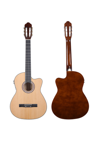 AC10ET NUEVO CUERPO FINO 39 'CUTA ATRIMA ELÉCTRICA CORTES ACULTICAS DE NYLON GUITARIA