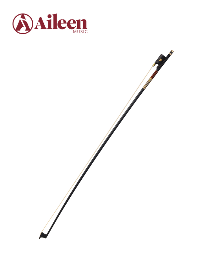 Arco de violín de fibra de carbono para estudiantes con rana de ébano y corredera de abulón (WV885C)