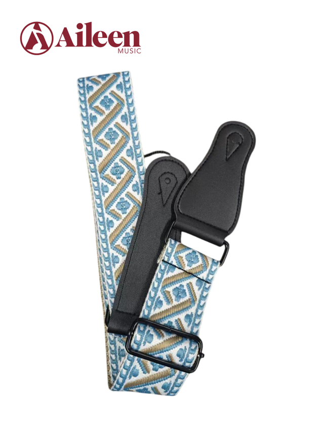 Correa de guitarra de nylon de estilo bordable al por mayor de fábrica GS130