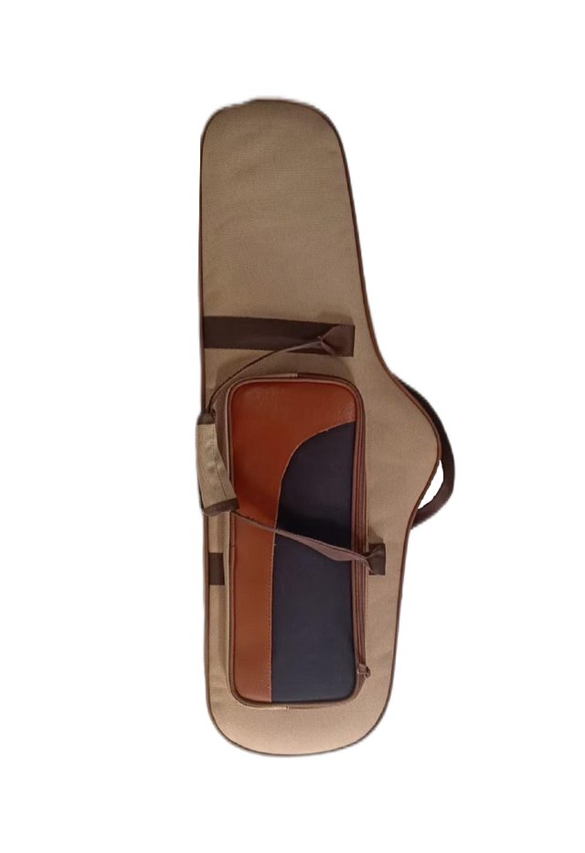 Case de saxofón tenor marrón y negro de alta calidad de alta calidad