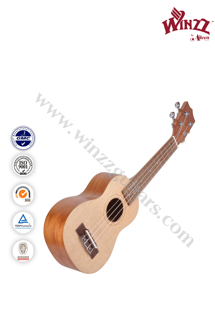 Venta al por mayor de 21 pulgadas OEM soprano ukulele (AU10L-21)