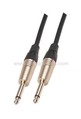 Cable de guitarra espiral PVC de conector de níquel de 6 mm (AL-G027)