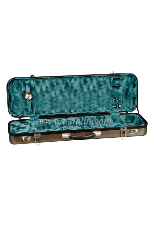 Estuche de violín de fibra de vidrio oblongo colorido (CSV-F06)