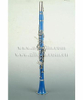 ABS azul claro 17 teclas Bb clave clarinete colorido (CL3071-azul)