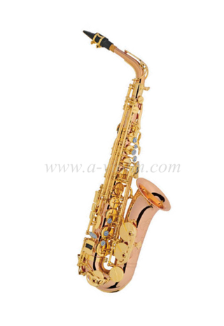 Saxofón alto estilo S curvo con almohadillas de calidad (SP1011R-G)