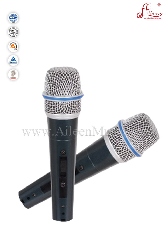 (AL-BT58S) Micrófonos alámbricos con cuerpo de metal de cable unidireccional de 4 m de bobina móvil de alto grado