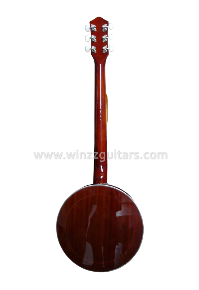 24 Bracket 6 cuerdas Sapele contrachapado de resonador Banjo (ABO246)