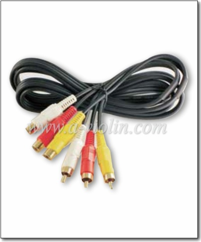 Cable A / V chapado en oro RCA