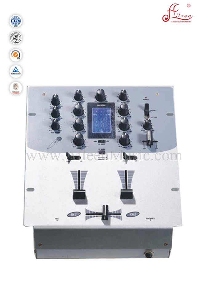 Consola de mezcla para DJ profesional con salida de auriculares LED de crossfader (ADM-502)