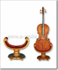 Soporte para violonchelo de madera dura 4/4,3/4,1/2 (STC10)
