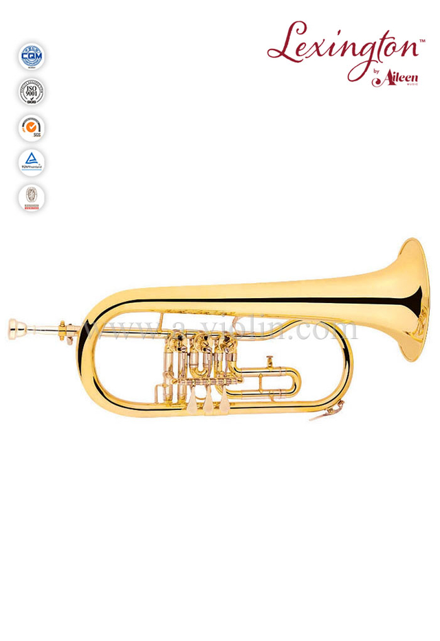 bB Key Válvula rotatoria Flugel Horn con estuche Premium (FG8618G)