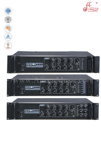 Amplificador de potencia de megafonía 3MIC de instrumentos públicos con consejos de timbre (APMP-02180BCS)