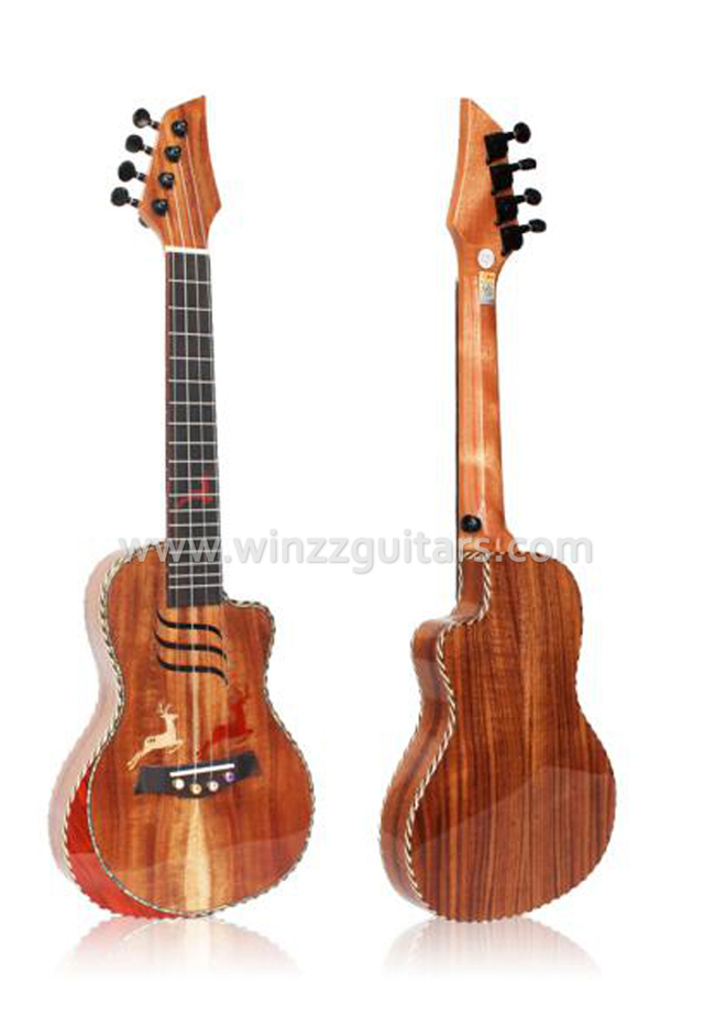 Venta al por mayor 21 "/ 23" / 26 "Ukulele superior de koa sólido (AU50-TBA-3)