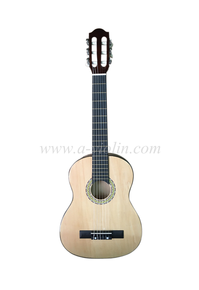 32' Linden Plywood Winzz Guitarra clásica de tamaño pequeño (AC32)
