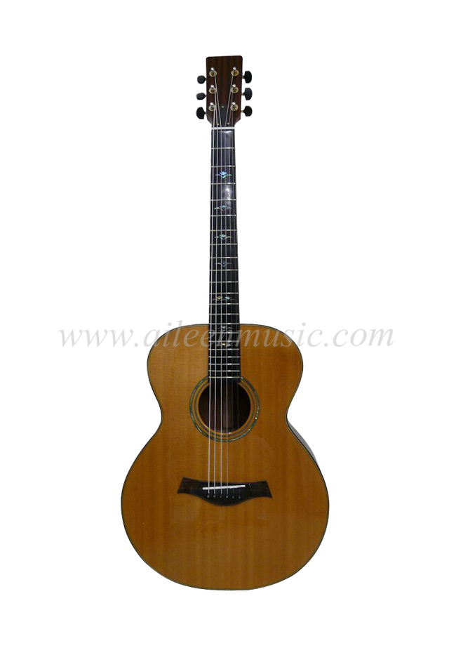 40 "Guitarra acústica de diapasón de ébano de madera sólida (AFH110)