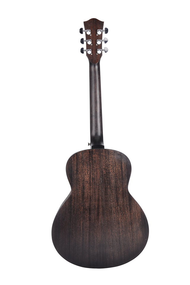 Guitarra acústica de viaje de madera artificial de alta densidad marrón oscuro de 36 '' (AF386-36)