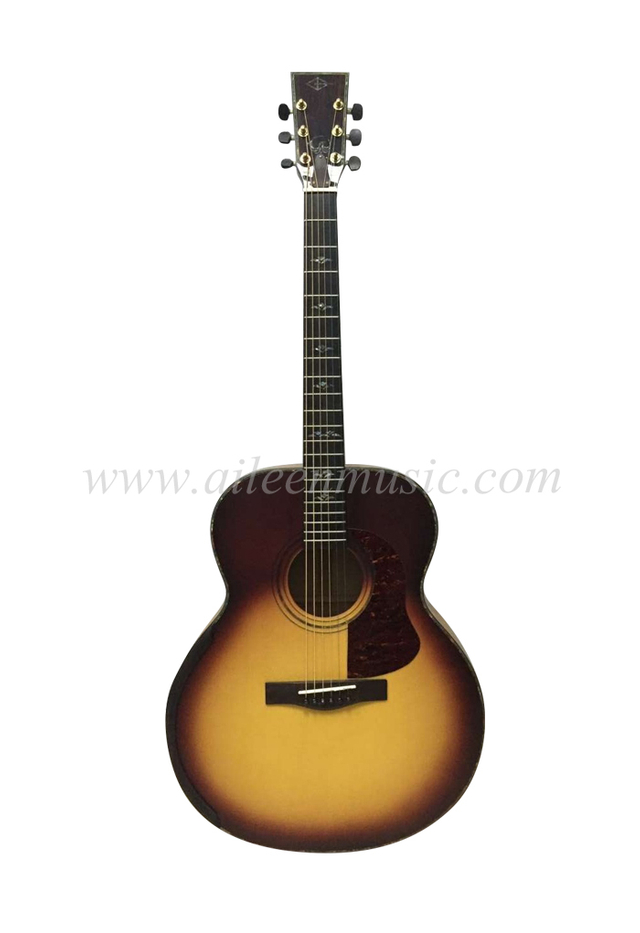Solid Sitka Spruce Top Nomex Top Jumbo Flattop Guitarra acústica (AA1210J)