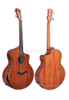 Guitarra acústica de caoba maciza recortada de 40 pulgadas con parte superior sólida brillante (AFMAA7C-J)