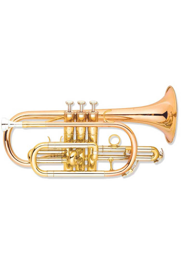 Corneta de cuerpo de latón amarillo intermedio clave bB (CN-M400G-SRR)