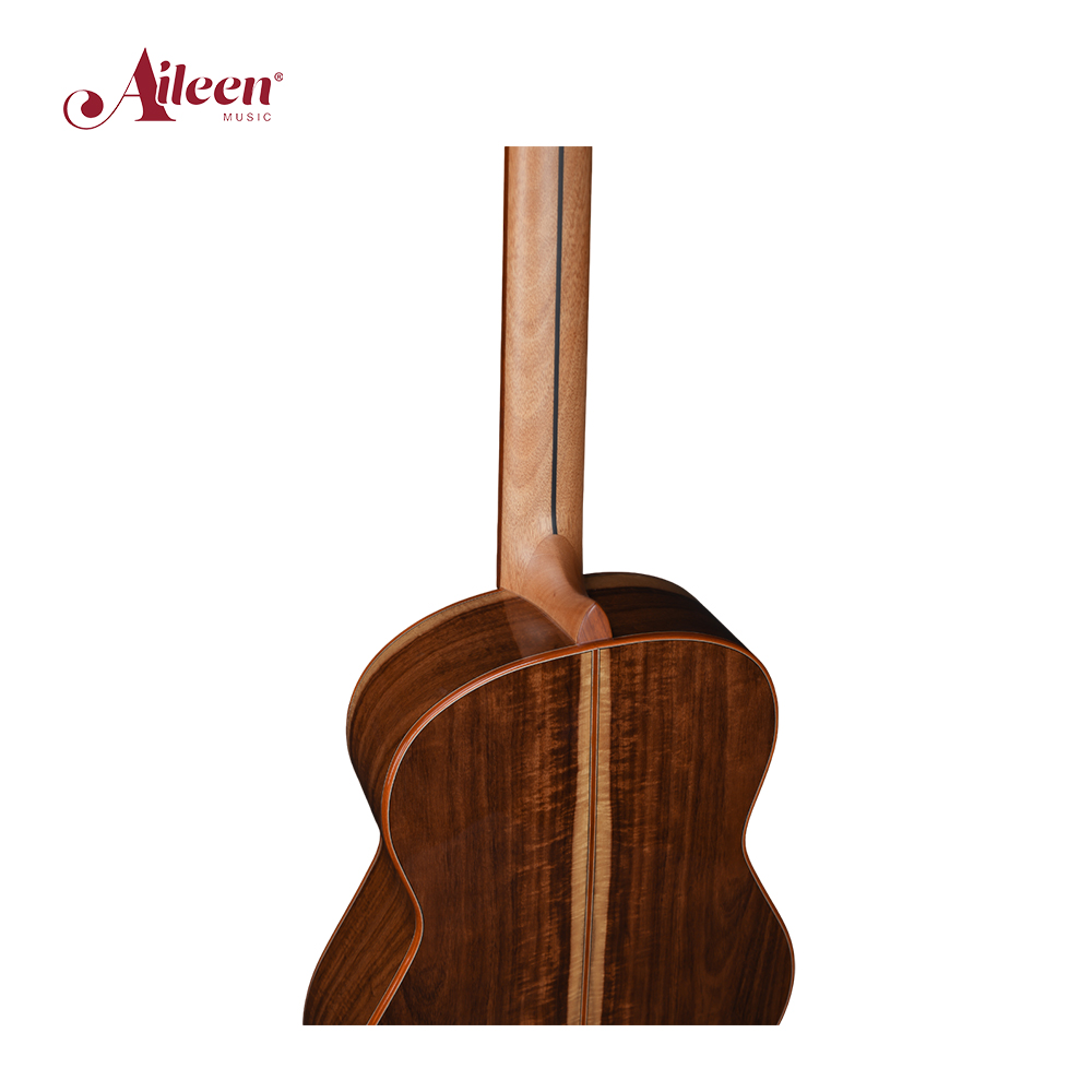 Guitarra clásica Winzz con tapa sólida, cuerdas de nailon de 39 pulgadas (WCG182)