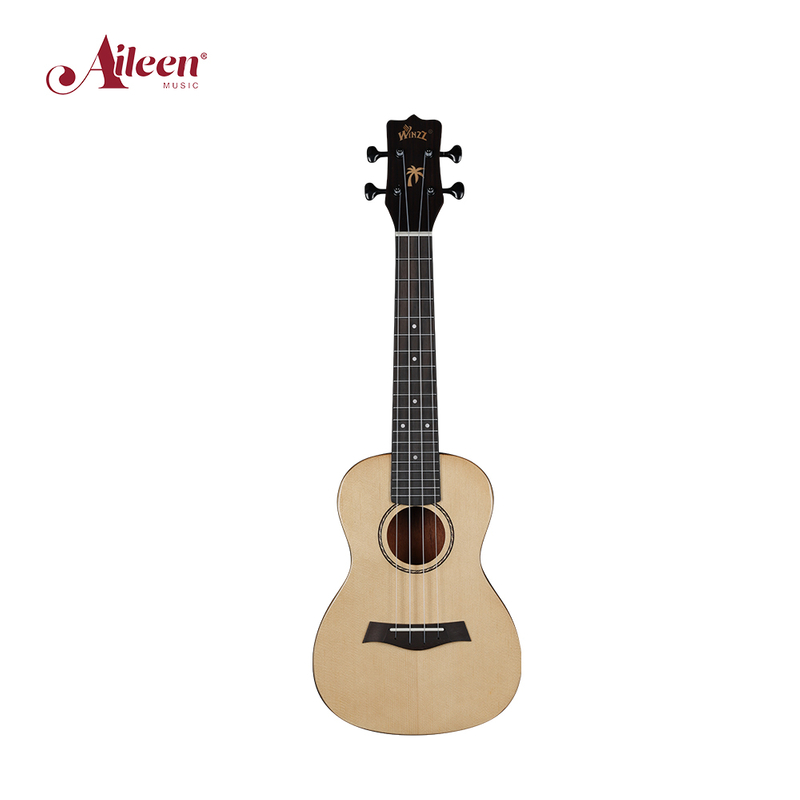 Ukelele Winzz de abeto Engleman macizo de 23' con cuerdas Aquila (AU17)