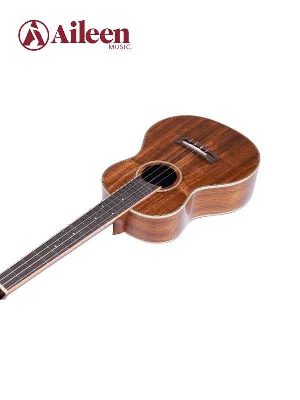 AU55S Factory D'Addario Cuerdas de nailon transparente 26' Ukelele Koa totalmente macizo