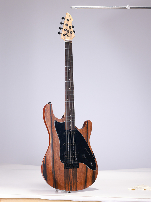 WGS EX80-AA Winzz Exotic Collection Agatis Body Amara Venee Guitarra eléctrica superior fabricada en Indonesia