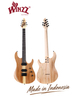 WOS EX80-MK Mindi Body Koa (grosor: 6 mm) Guitarra eléctrica superior fabricada en Indonesia