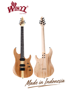WOS EX80-MK Mindi Body Koa (grosor: 6 mm) Guitarra eléctrica superior fabricada en Indonesia