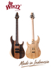 WOS EX80-ME Mindi Body Eboni (grosor: 6 mm) Guitarra eléctrica superior fabricada en Indonesia