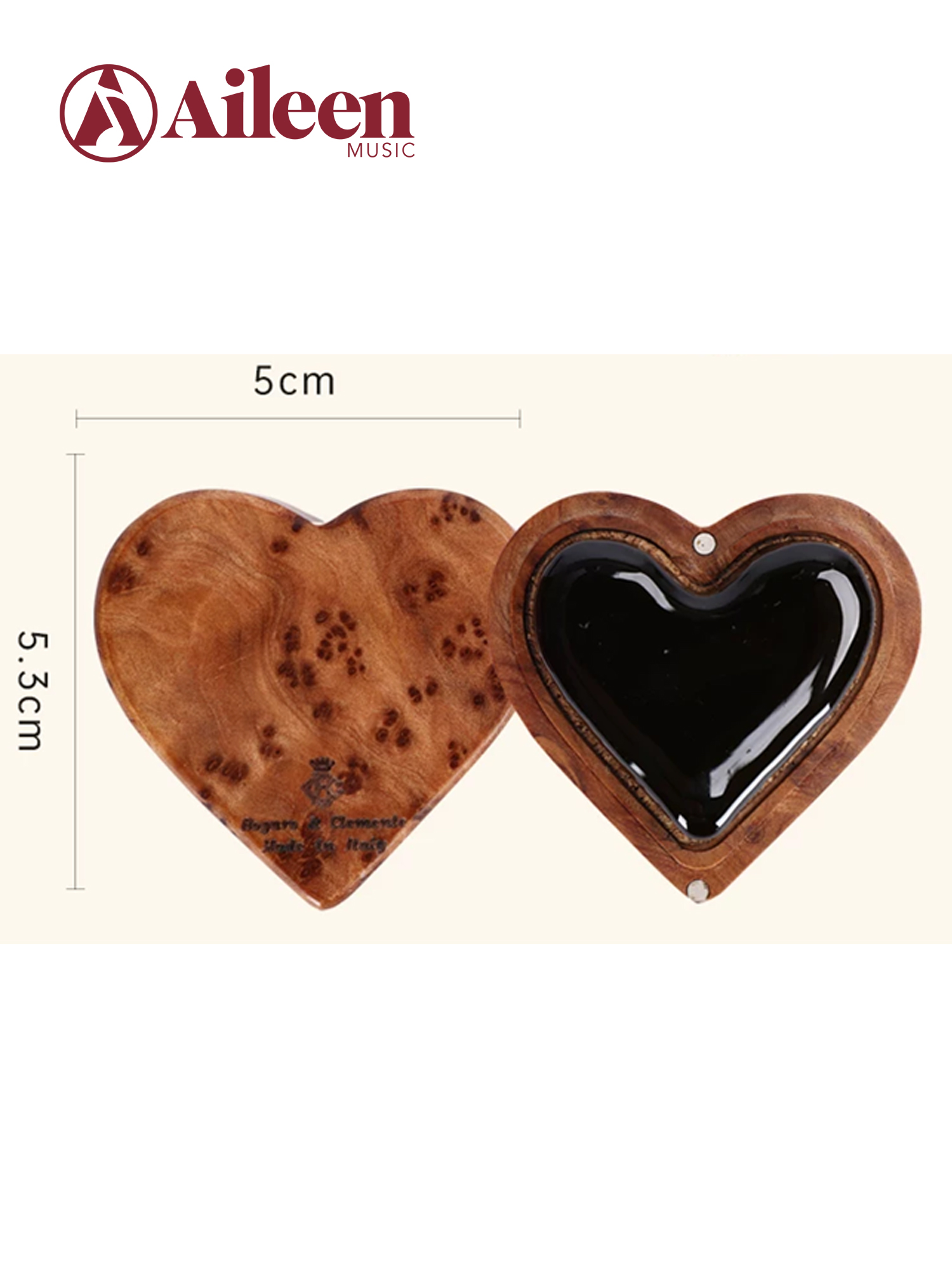 Colofonia para violonchelo en forma de corazón de Bogaro&Clemente