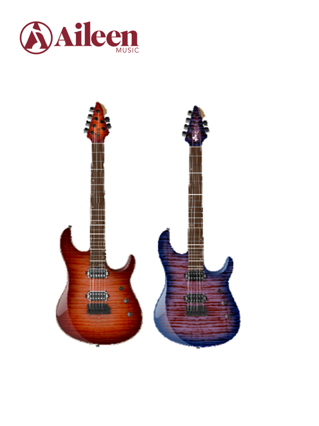 WINZZ Orbit Pro Series 39'' Guitarra eléctrica con acabado brillante WOS150-24-MF