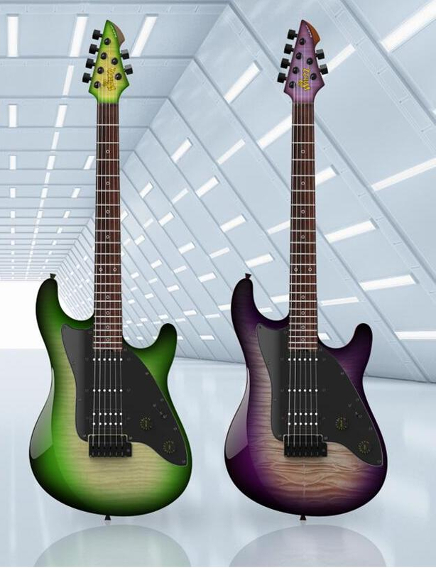 WGS150MF Professional Winzz Design Gravity Series S Model Pro Glossy Edintre Guitarra eléctrica
