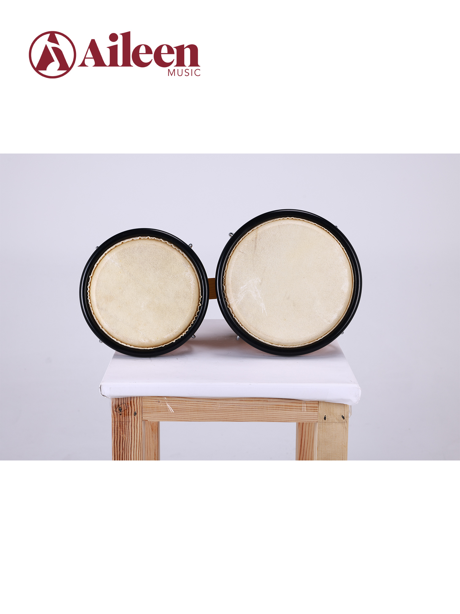 BOG102 Bongo de abedul de piel de vaca de percusión de grado general 7,5'+8,5'