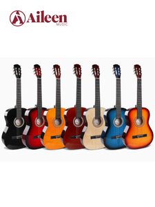 Guitarra clásica de 39', excelente precio para principiantes en guitarra (AC851)