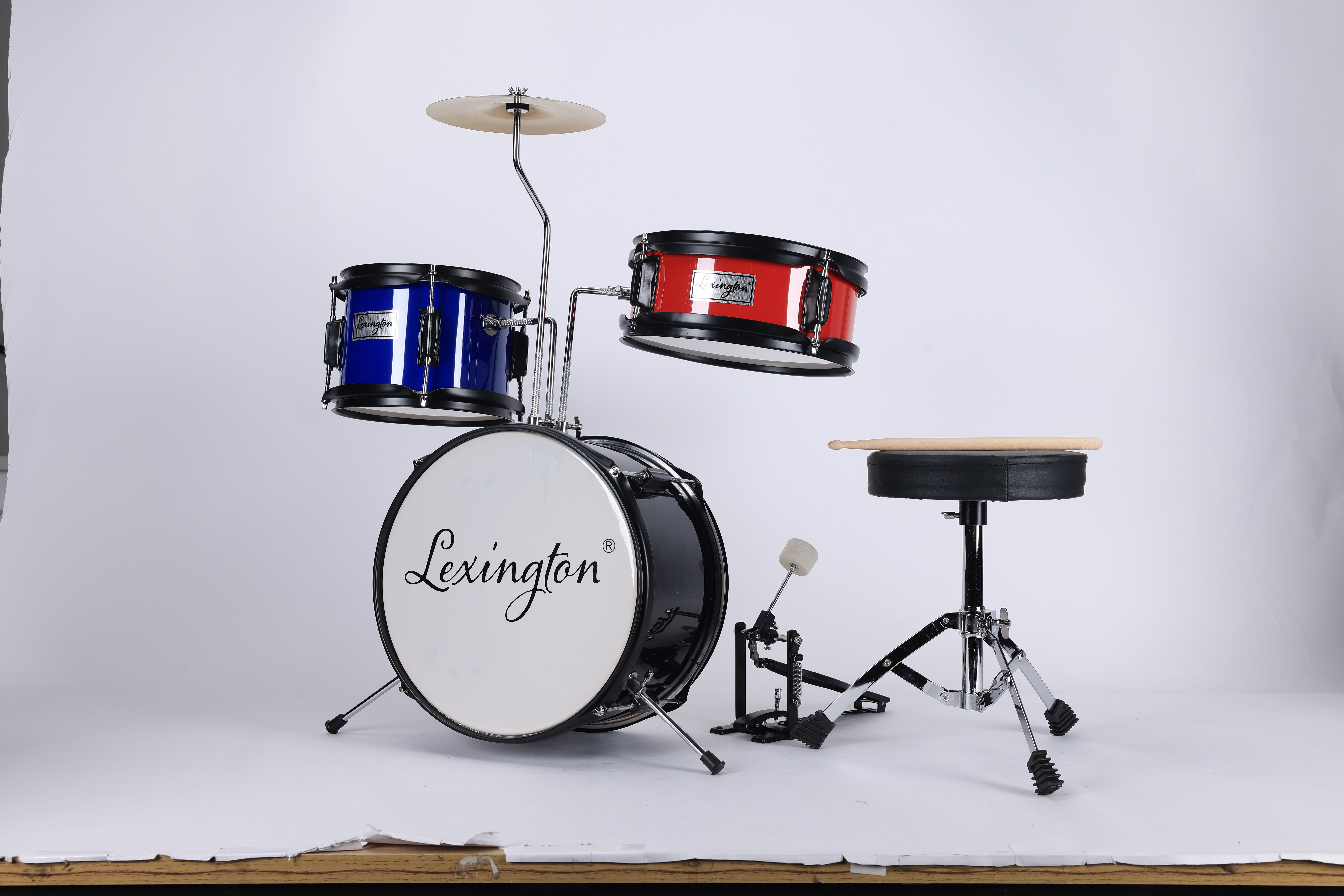 DSET-2032 Venta caliente Instrumentos musicales Set de batería junior de 3 piezas para niños