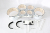 MTSDZ Instrumentos de percusión profesional Marchando Tom set