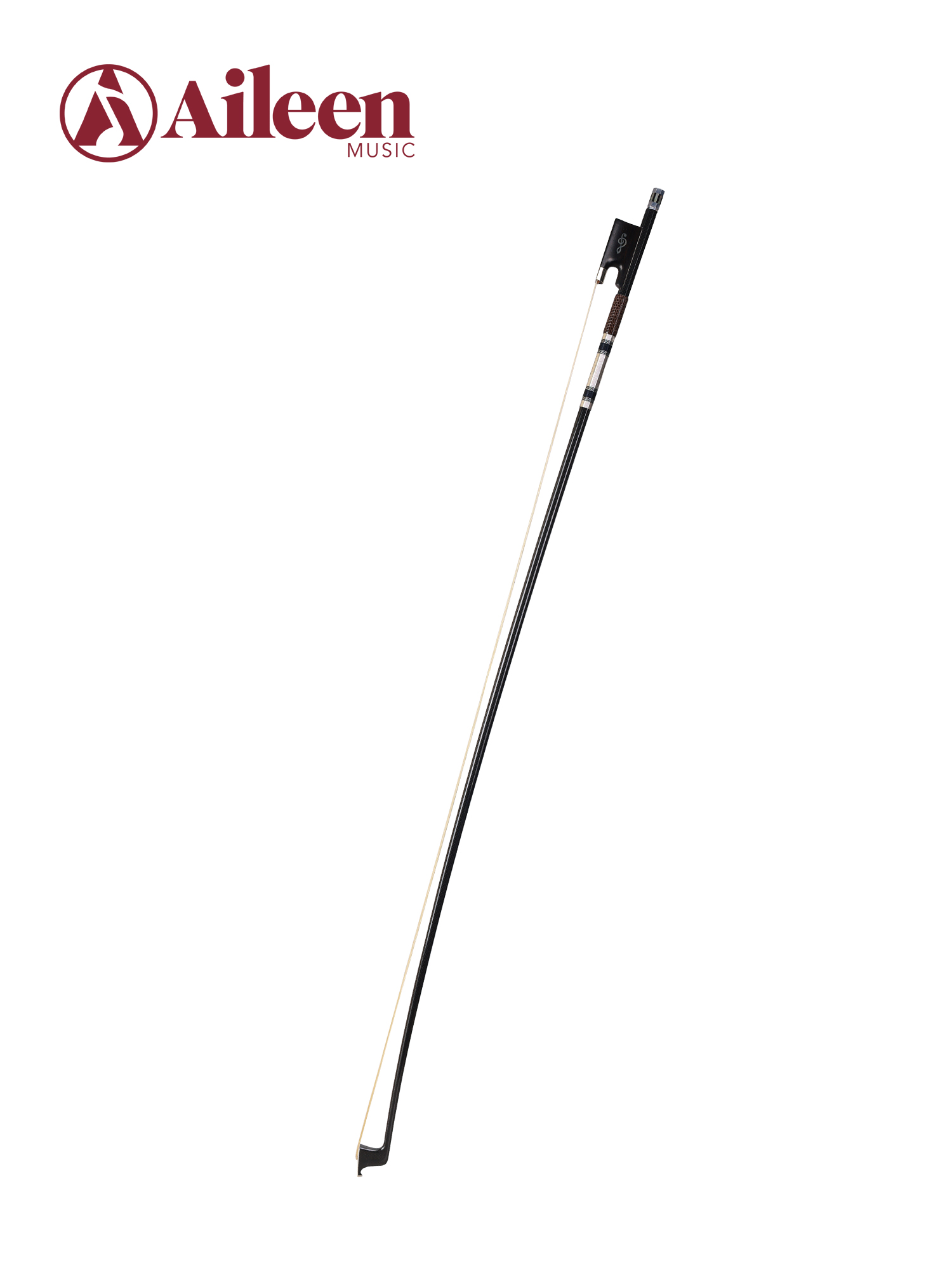 Arco de violín de fibra de carbono de alto rendimiento con rana de ébano tallada a mano (WV885CH-G)