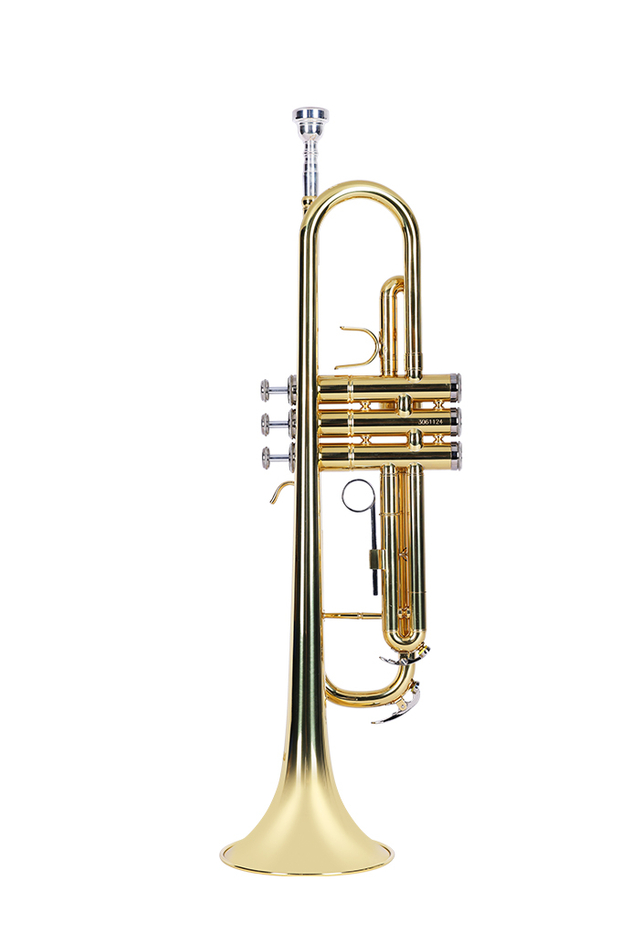 Tp-g300g instrumentos de viento de buen grado general de latón amarillo material trompeta
