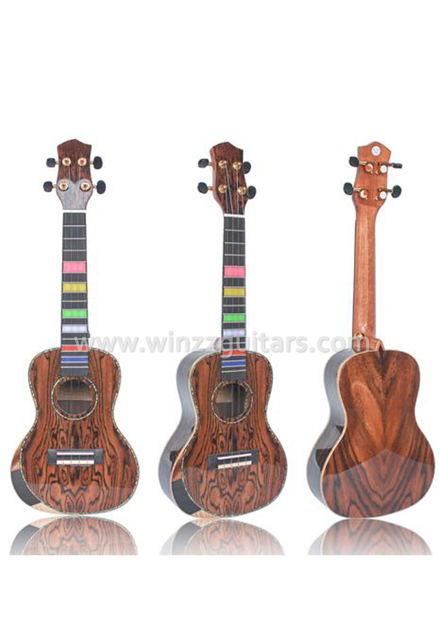 Ukelele superior de madera contrachapada de 21 "/ 23" / 26 "mariposa (AU84L-BA)