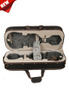 Estuche para violín doble de terciopelo y felpa con carcasa de espuma de poliestireno 4/4 (CSV217)