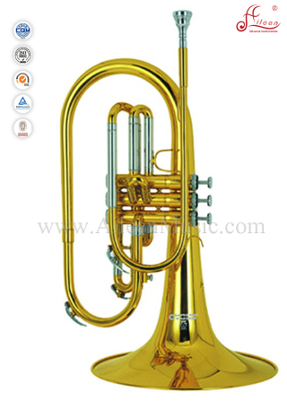 Amarillo latón Leadpipe F clave Marching-Mellophone (MMF6100)