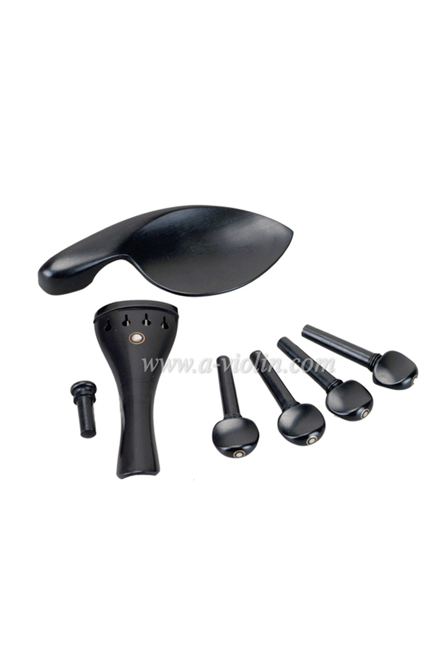 Guarnición de violín de ébano de alto grado