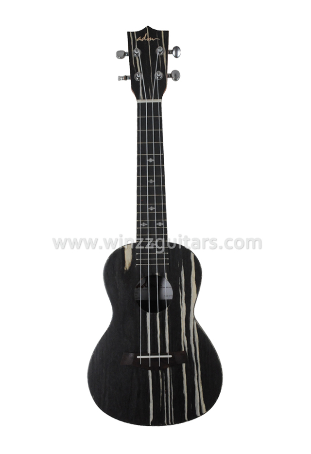 Ukelele profesional de madera laminada flameada artificial (AU-K40)